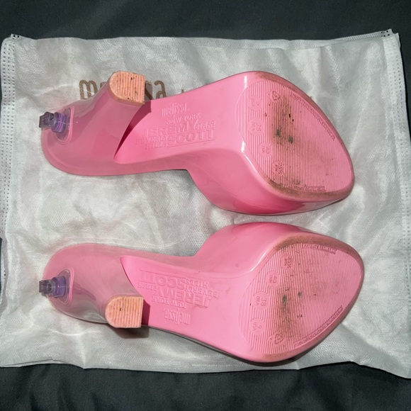 Melissa x Jeremy Scott Pink Barbie Inflatable Heels - Picture 5 of 6